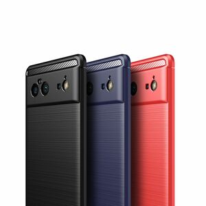Google Pixel 6 TPU Case Carbon Fiber Optik Brushed Schutz Hlle Cover