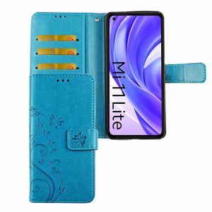 Xiaomi Mi 11 Lite Tasche Handy H�lle Schutz-Cover Flip-Case mit Kartenfach