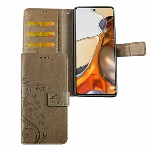 Xiaomi 11T Pro Tasche Handy Hlle Schutz-Cover Flip-Case mit Kartenfach