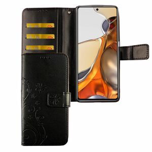 Xiaomi 11T Pro Tasche Handy H�lle Schutz-Cover Flip-Case mit Kartenfach