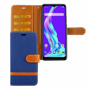 ZTE Blade A51 Tasche Handy H�lle Schutz-Cover Flip-Case mit Kartenfach