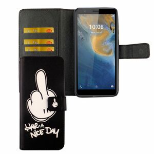 ZTE Blade A31 Tasche Handy Hlle Schutz-Cover Flip-Case mit Kartenfach