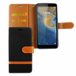 ZTE Blade A31 Tasche Handy Hlle Schutz-Cover Flip-Case mit Kartenfach