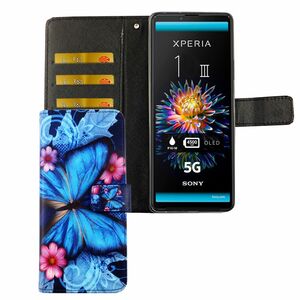 Sony Xperia 1 III Tasche Handy H�lle Schutz-Cover Flip-Case mit Kartenfach