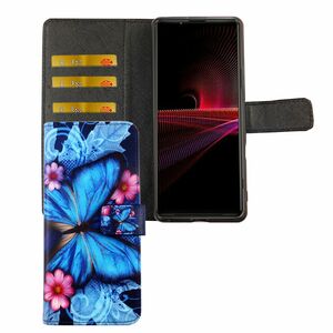 Sony Xperia 10 III Tasche Handy H�lle Schutz-Cover Flip-Case mit Kartenfach