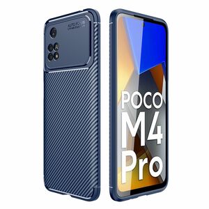 Handyh�lle Schutzh�lle f�r Xiaomi Poco M4 Pro Case Cover Tasche Carbon