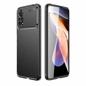 Handyh�lle Schutzh�lle f�r Xiaomi Poco M4 Pro Case Cover Tasche Carbon