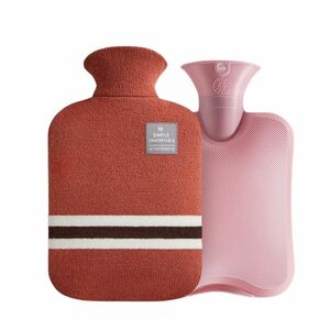 XXL W�rmflasche 2L mit Bezug PVC Handw�rmer Bettflasche Mikrowelle Winter Neu