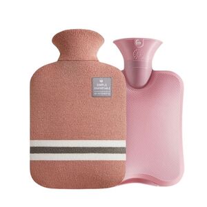 XXL W�rmflasche 2L mit Bezug PVC Handw�rmer Bettflasche Mikrowelle Winter Neu