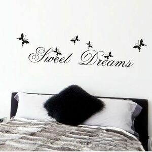 Wandtattoo Wandsticker Wandaufkleber Schlafzimmer Sweet Dreams Wanddekor DIY