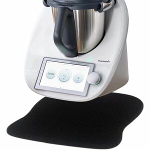 Gleitbrett Gleiter fr Thermomix TM6 TM5 Gleitpad Zubehr Tropfmatte Schwarz