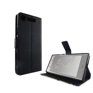 Handyh�lle Tasche f�r Handy Sony Xperia XZ1 Schwarz