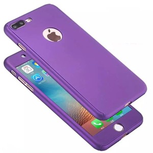Handyh�lle Schutzh�lle f�r Samsung Galaxy S6 Full Case Cover Displayschutz 360 Violett