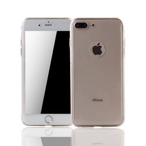 Handyh�lle Schutzh�lle f�r Apple iPhone 7 Plus Full Case Cover Displayschutz 360 Transparent