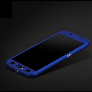 Handyhlle Schutzhlle fr Samsung Galaxy J3 (2017) Full Case Cover Displayschutz 360 Blau
