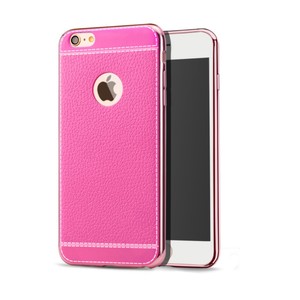 Handy H�lle f�r Apple iPhone 6 / 6s Schutz Case Tasche Bumper Kunstleder Pink