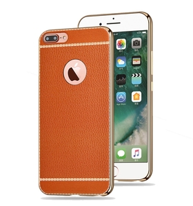 Handy Hlle fr Apple iPhone 6s Plus Schutz Case Tasche Bumper Kunstleder Braun