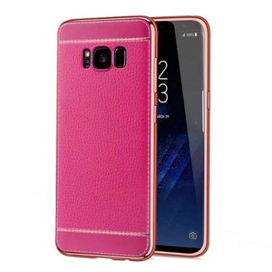 Handy Hlle fr Samsung Galaxy S8 Schutz Case Tasche Bumper Kunstleder Pink