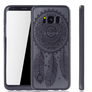 Handy H�lle Mandala f�r Samsung Galaxy S8 Design Case Schutzh�lle Motiv Traumf�nger Cover Tasche Bumper Schwarz