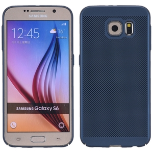 Handy H�lle f�r Samsung Galaxy S6 Edge Schutzh�lle Case Tasche Cover Etui Blau