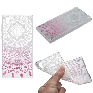 Henna Cover f�r Sony Xperia XA1 Ultra Case Schutz H�lle Silikon Sonne Wei�