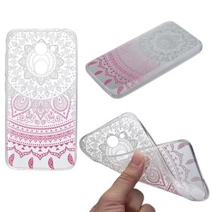 Henna Cover f�r Alcatel A3 Case Schutz H�lle Silikon Sonne Wei�