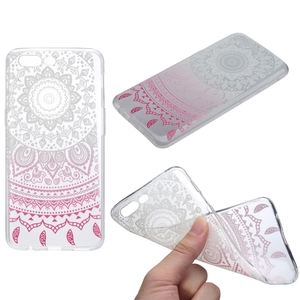 Henna Cover f�r OnePlus 5 Case Schutz H�lle Silikon Sonne Wei�