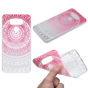 Henna Cover f�r LG G5 Case Schutz H�lle Silikon Sonne Pink