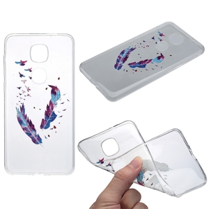 Henna Cover fr LeEco Le Pro 3 Case Schutz Hlle Silikon Federn Bunt