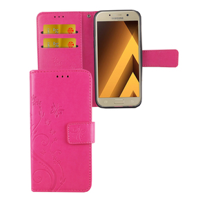 Schutz Hlle Blumen fr Handy Samsung Galaxy A3 2017 Pink