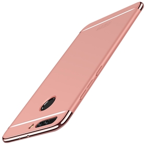 Handy Hlle Schutz Case fr Huawei Honor 9 Bumper 3 in 1 Cover Chrom Rose Gold