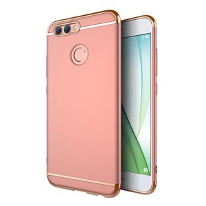 Handy H�lle Schutz Case f�r Huawei Y3 2017 Bumper 3 in 1 Cover Chrom Rose Gold