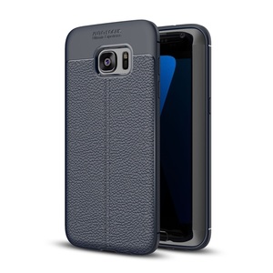 Handy H�lle Schutz Case f�r Samsung Galaxy S6 Edge Cover Rahmen Etui Blau