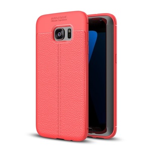 Handy H�lle Schutz Case f�r Samsung Galaxy S7 Edge Cover Rahmen Etui Rot