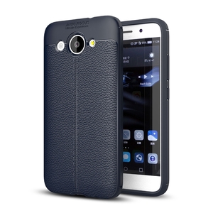 Handy H�lle Schutz Case f�r Huawei Y3 2017 Cover Rahmen Etui Blau