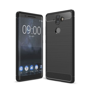 Schutzhlle Handyhlle fr Nokia 9 Case Cover Carbon Optik Schwarz
