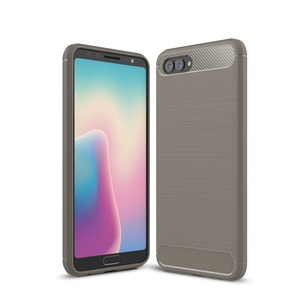 Schutzh�lle Handyh�lle f�r Huawei Nova 2s Case Cover Carbon Optik Grau