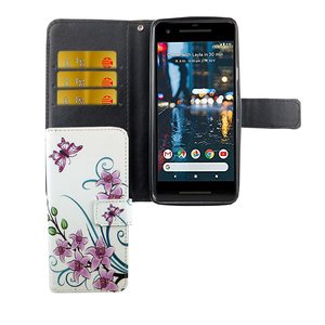Handyhlle Tasche fr Handy Google Pixel 2 Lotusblume