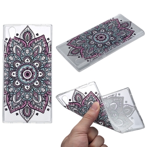 Henna Cover f�r Sony Xperia XA2 Case Schutz H�lle Silikon Tattoo Bunt