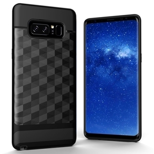 H�lle f�r Samsung Galaxy Note 8 Backcover Case Handy Schutzh�lle - Cover 3D Prisma Design Schwarz