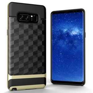 H�lle f�r Samsung Galaxy Note 8 Backcover Case Handy Schutzh�lle - Cover 3D Prisma Design Gold