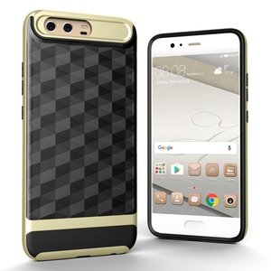 H�lle f�r Huawei P10 Backcover Case Handy Schutzh�lle - Cover 3D Prisma Design Gold