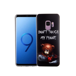 Handy H�lle f�r Samsung Galaxy S9 B�r mit Kettens�ge Smartphone Cover Bumper Schale Etuis