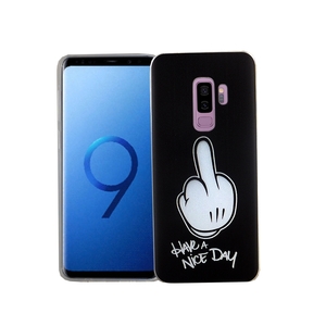 Handy H�lle f�r Samsung Galaxy S9+ Mittelfinger Smartphone Cover Bumper Schale Etuis