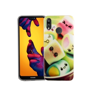 Handy Hlle fr Huawei P20 Lite Marshmallows Smartphone Cover Bumper Schale Etuis