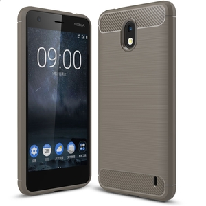 Schutzhlle Handyhlle fr Nokia 2 Case Cover Carbon Optik Grau