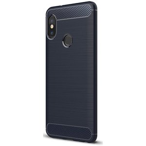 Schutzhlle Handyhlle fr Xiaomi Mi 6X Case Cover Carbon Optik Blau