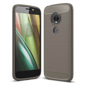 Schutzhlle Handyhlle fr Motorola Moto E5 Play Case Cover Carbon Optik Grau