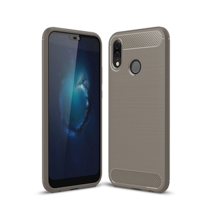 Schutzh�lle Handyh�lle f�r Huawei P20 Lite Case Cover Carbon Optik Grau
