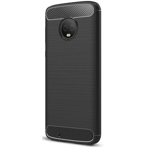 Schutzhlle Handyhlle fr Motorola Moto G6 Case Cover Carbon Optik Schwarz
